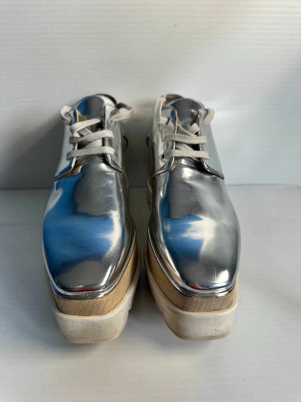 Stella McCartney Silver Platform Sneakers